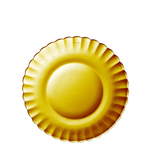 Talerz deserowy PICARDIE AMBER, pomarańczowy, o205x(H)20mm Wariant podstawowy