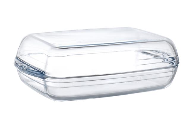 Naczynie żaroodporne, podwójne OVENCHEF, transparentny, 355x220x(H)110mm Wariant podstawowy