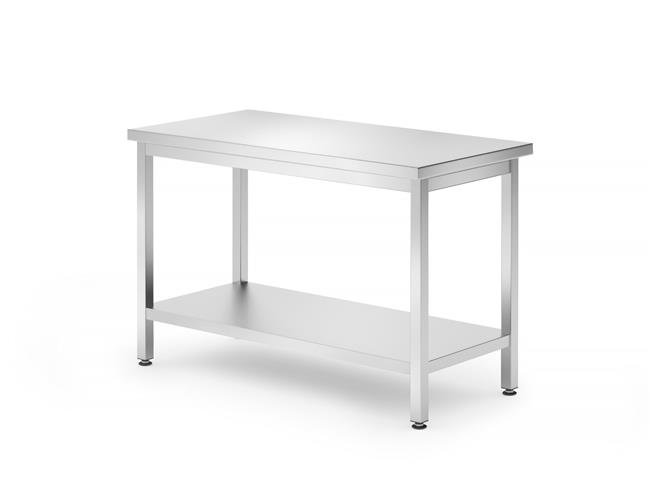 Stół centralny z półką Kitchen Line – skręcany 1200x600x(H)850