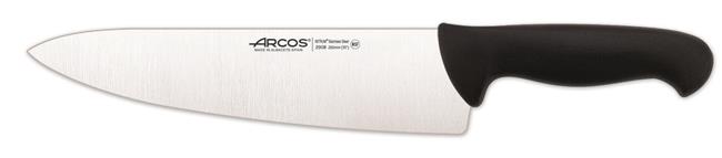 Nóż szefa kuchni z szerokim ostrzem, seria 2900, Arcos, czarny, (L)mm Wariant podstawowy