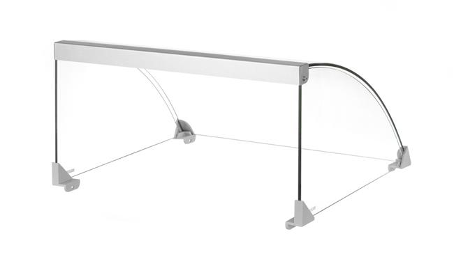 Pokrywa szklana do podgrzewacza rolkowego do parówek, HENDI, do podgrzewacza z 9 rolkami o kodzie 268605, 470x401x(H)250mm Wariant podstawowy