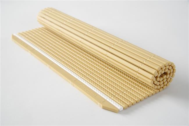 Mata Makisu do rolowania sushi, Hasegawa, beżowy, 250x240x(H)mm, Prostokątny Wariant podstawowy