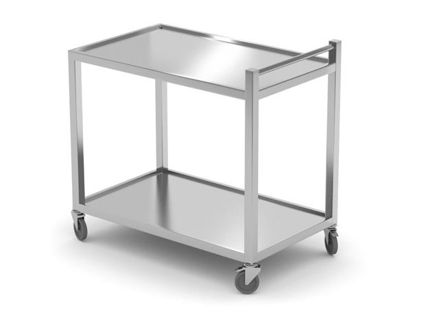Wózek kelnerski 2-półkowy – spawany, HENDI, Profi Line, 800x500x(H)950mm Wariant podstawowy