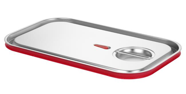 Pokrywka do pojemników GN z uszczelką silikonową, HENDI, Kitchen Line, GN 1/1, 530x325mm Wariant podstawowy