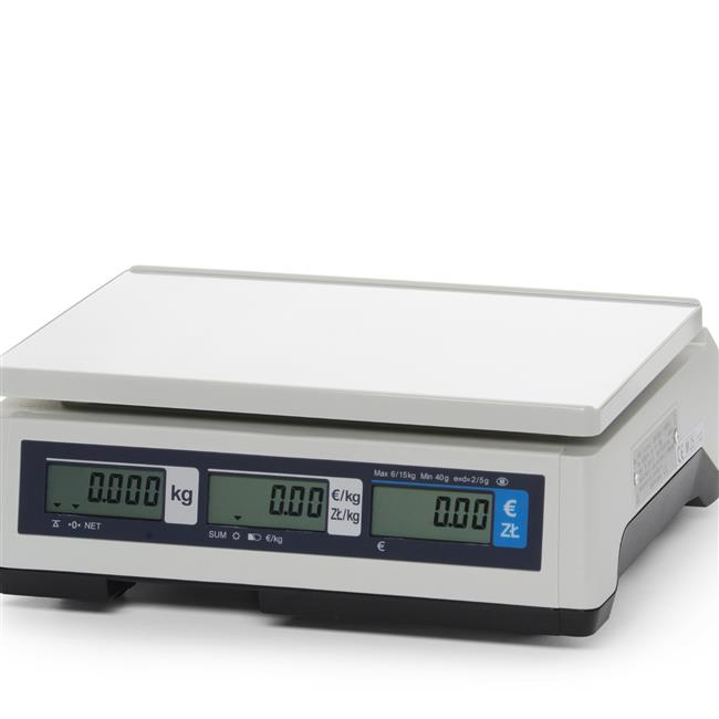 Waga kalkulacyjna z legalizacją, CAS, 304x324x(H)112mm Wariant podstawowy