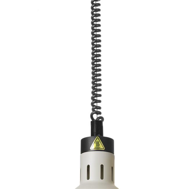 Lampa do podgrzewania potraw wisząca, cylindryczna, HENDI, biały, 230V/250W, ?175x(H)250mm Wariant podstawowy