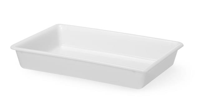 Płaski pojemnik do panierowania, HENDI, 8L, biały, 480x330x(H)80mm, Prostokątny Wariant podstawowy