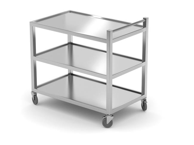 Wózek kelnerski 3-półkowy – spawany, HENDI, 800x500x(H)950mm Wariant podstawowy