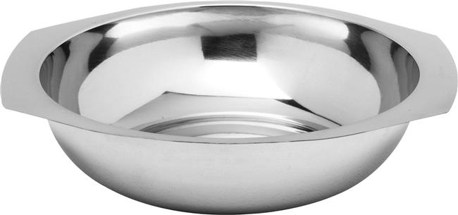 miseczka na warzywa/surówkę z uchwytami stalowa - "fi"140 mm Wariant podstawowy