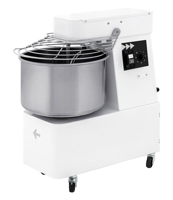 Miesiarka spiralna ze stałą dzieżą o 2 prędkościach, 48 l, Prismafood, 128 kg/h, 48L, 400V/2200W, 480x805x(H)850mm Wariant podstawowy